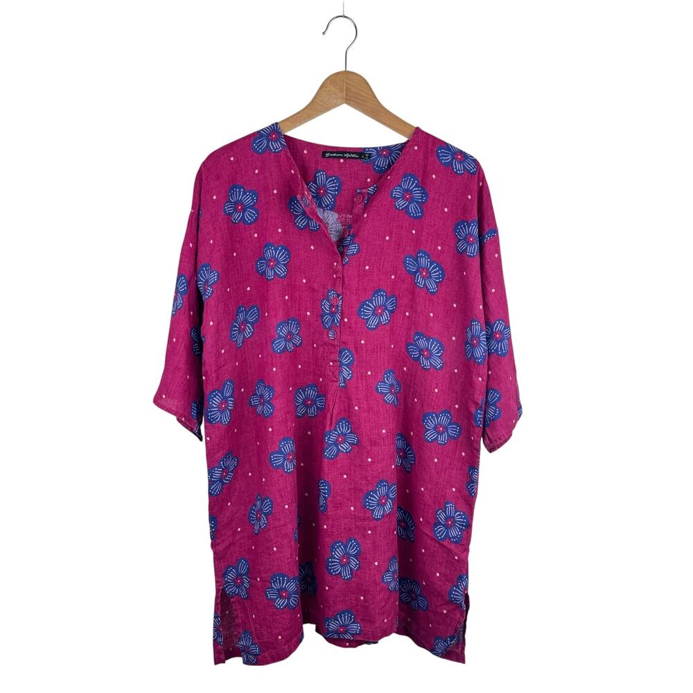 Gudrun Sjödén Floral Linen Tunic